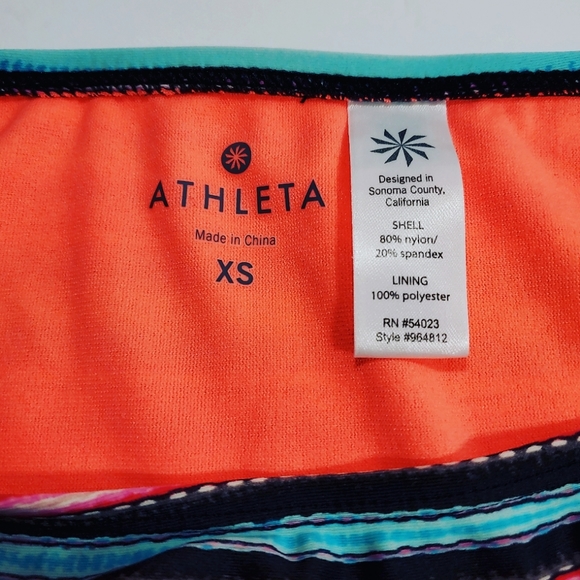 Athleta Bikini Bottom Multicolored Striped Montego - Picture 5 of 5